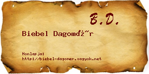 Biebel Dagomér névjegykártya